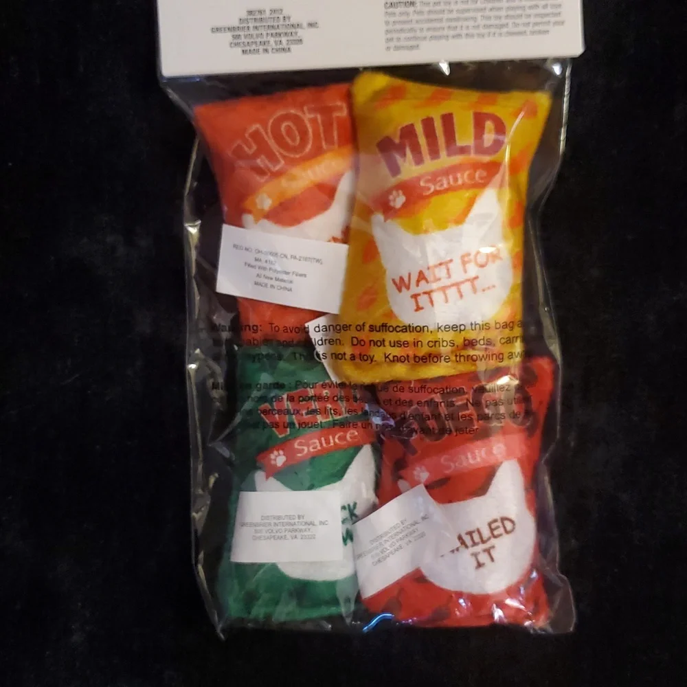 🐈 CHILI & HOT SAUCE CAT CATNIP TOYS 🐈 BRAND NEW